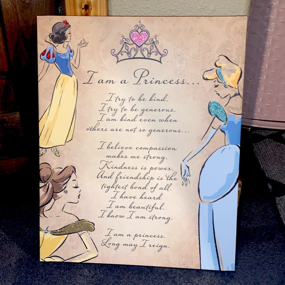 Disney I am a Princess Wall Decor